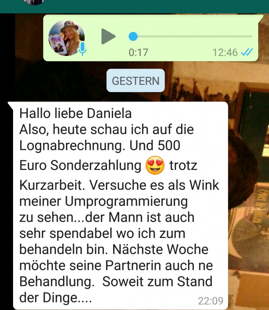 Referenz Coaching: Geldblockade lösen Daniela Lechler Marketingberatung & Coaching