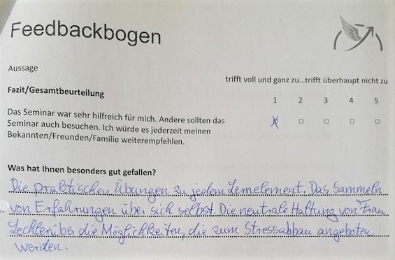 Super Workshop, Kurs, Event, Referenzen Seminare den Stress fest im Griff, Stressmanagement, Stressbewältigung, Stressabbau und Resilienz mit Daniela Lechler Marketingberatung & Coaching in Freiburg, Waldkirch, Emmendingen, Denzlingen, Elzach Baden-Württemberg und Deutschland