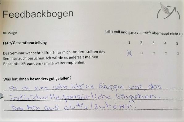 Bestbewertetes Seminar, Referenzen Seminare den Stress fest im Griff, Stressmanagement, Stressbewältigung und Resilienz mit Daniela Lechler Marketingberatung & Coaching